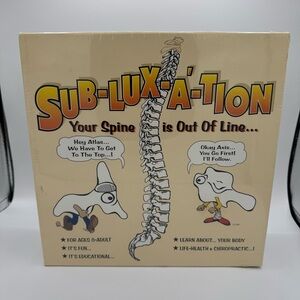 Sub-lux-a-tion Subluxation Board Game-Chiropractic Health-Educational-NEW